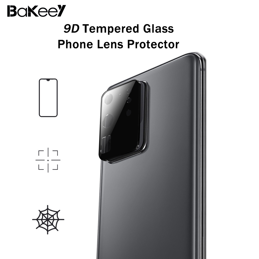 Bakeey-2-in-1-Metal--Tempered-Glass-Full-Coverage-Anti-explosion-9D-Clear-Phone-Lens-Protector-for-S-1667106-1